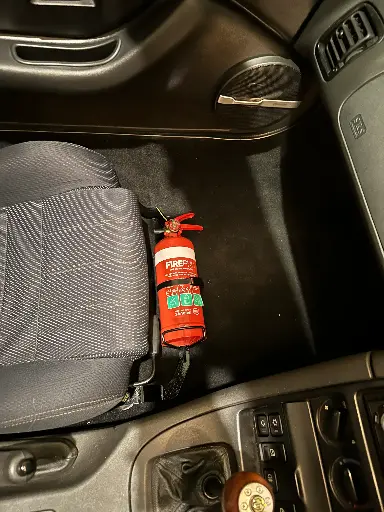 MGF Fire Extinguisher Seat Bracket